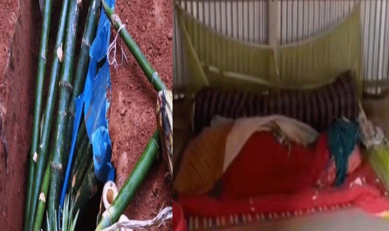 মায়ের মরদেহ কবর খুঁড়ে ঘরে এনে লেপ-কাঁথা দিয়ে ঢেকে রাখা ছেলের কাণ্ডে এলাকায় চাঞ্চল্য